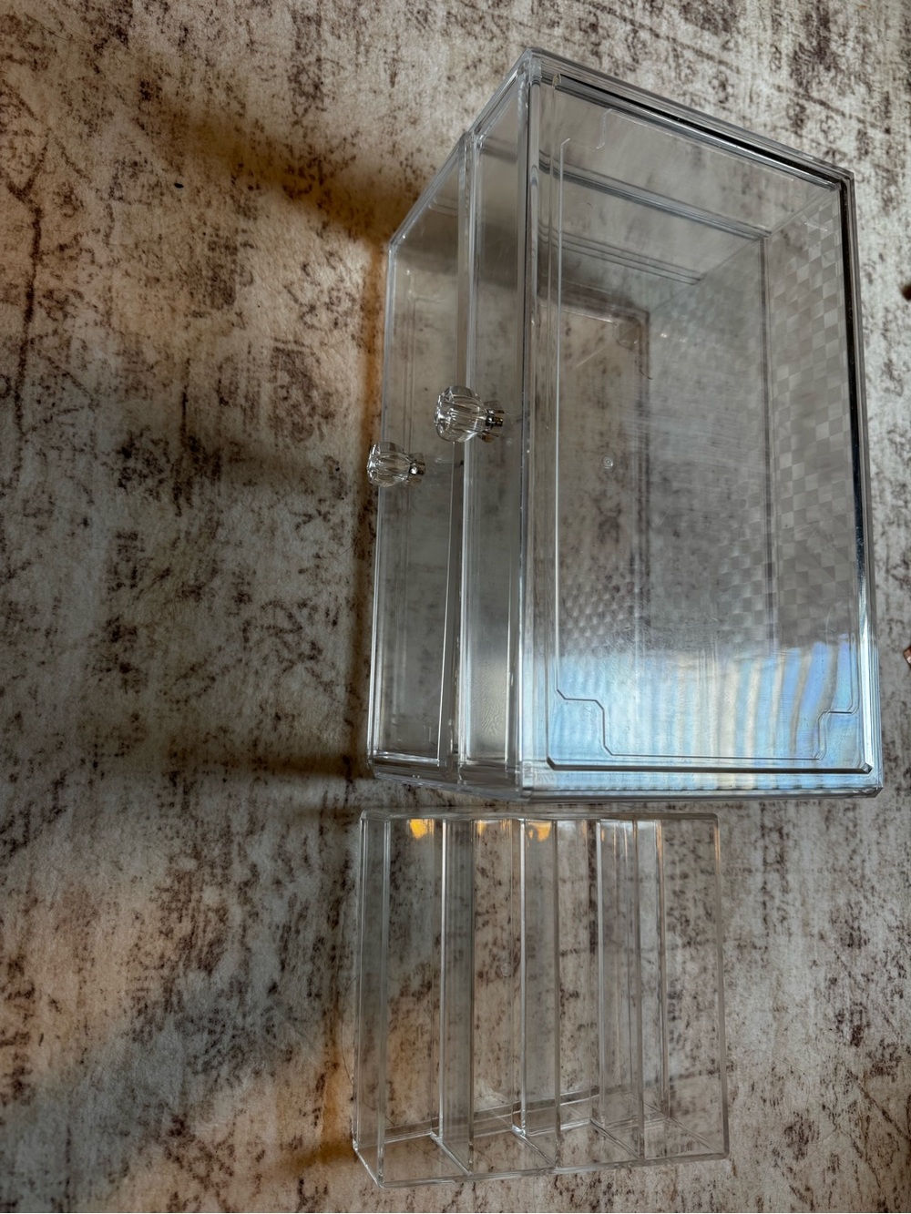 Clear Acrylic bundle organizers. makeup storage and nail polish organizer
